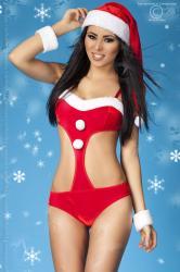 CHILIROSE: Christmas Body with cap and cuffs.