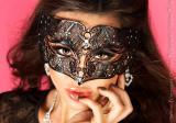 CHILIROSE: maschera filigranata con strass. Mod. 3702