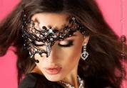 CHILIROSE: maschera filigranata con strass. Mod. 3704