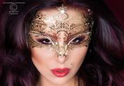 CHILIROSE: maschera filigranata con strass. Mod. 3805