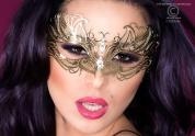 CHILIROSE: maschera filigranata con strass. Mod. 3806