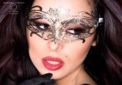 CHILIROSE: maschera filigranata con strass. Mod. 3809