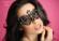 CHILIROSE: maschera filigranata con strass. Mod. 3755