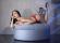 Body in microrete e pizzo con gioiello. Colore rosso