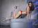 Body in microrete e pizzo con gioiello. Colore rosso