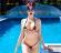 Micro bikini con coppe aperte. Rosso