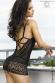 CHILIROSE Lingerie: chemise Pussycat nera.