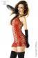 CHILIROSE Lingerie: chemise rossa leopardata.