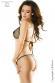 CHILIROSE: intimo 2 pezzi a rete con strass.