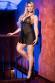 CHILIROSE: chemise in microrete e pizzo. XL