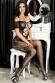 CHILIROSE: catsuit ricamata con inserti a rete larga.