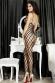 CHILIROSE: catsuit a stringhe incrociate.