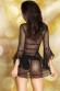 Babydoll in pizzo con tanga. Rosso.