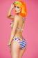 CHILIROSE: bikini con fantasia a fiori e righe.