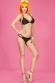 CHILIROSE: 2 pc black bikini with golden chains.