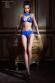 CHILIROSE: completino intimo 2 pezzi in pizzo con stringhe. Blu.