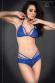 CHILIROSE: completino intimo 2 pezzi in pizzo con stringhe. Blu.