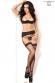 CHILIROSE: set intimo 4pz. gessato con calze.