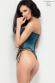 CHILIROSE: corpetto vellutato con stringature. Blu