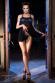 Babydoll in tulle e pizzo con tanga.