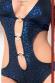 Body maculato con anelli. Blu.