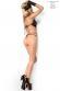 CHILIROSE Lingerie: body set 3 pezzi. Nero