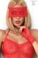 CHILIROSE Lingerie: body set 3 pezzi. Rosso