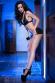 CHILIROSE: Top e short effetto 3D. Nero