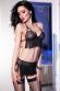 CHILIROSE: set 3 pezzi in pizzo con frange.
