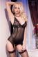 CHILIROSE: chemise in tulle e pizzo con reggicalze.