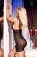 CHILIROSE: chemise in tulle e pizzo.