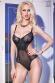 CHILIROSE: body in tulle e pizzo con gancetti.