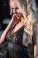 CHILIROSE: babydoll in tulle e pizzo con ricami in lurex.