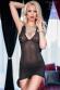 CHILIROSE: chemise in tulle e pizzo con motivo posteriore.
