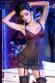 CHILIROSE: chemise in tulle e pizzo con reggicalze.