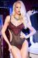 CHILIROSE: body in tulle e pizzo aperto ai lati.