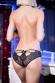 CHILIROSE: slip in pizzo e tulle con aperture, fiocchi e pendenti.