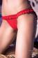 CHILIROSE: slip rosso con apertura a cuore.