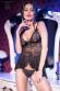 Babydoll in pizzo e tulle con tanga.