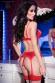 CHILIROSE: set 3 pz. reggiseno, reggicalze e perizoma rosso.