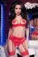 CHILIROSE: set 3 pz. reggiseno, reggicalze e perizoma rosso.