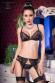 CHILIROSE: set 3 pezzi in pizzo. Nero