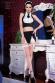 Costume domestica con calze e cuffia. 7 pezzi