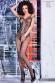 Catsuit ricamata con disegno body e spalline multiple.