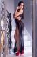 Body lungo in tulle con inserti in pizzo.