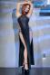 Abito lungo con ampi spacchi laterali ed inserto frontale in tulle.