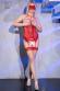 Sexy guepiere 4 pezzi con calze. Rosso