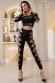 Top e leggings stringati con cuori.