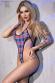 Set 5 pezzi schoolgirl con calze ed occhiali.