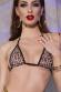 Intimo 2 pezzi in tulle leopardato.